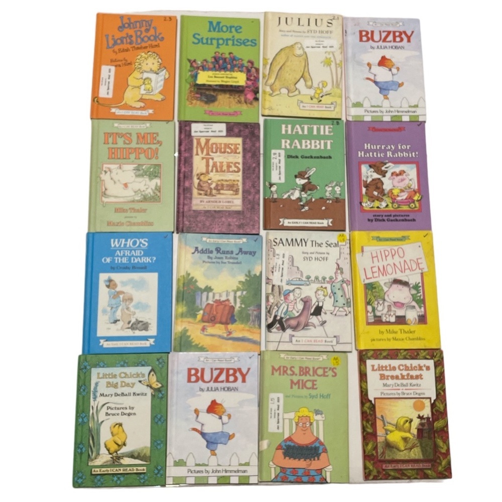 Vtg I Can Read Book ~ 1960 Children Story Books Lot of 16, Hardcover